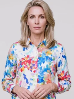 Willsoor Koszula 61541 Biały Regular Fit