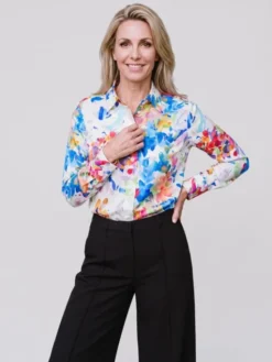 Willsoor Koszula 61541 Biały Regular Fit
