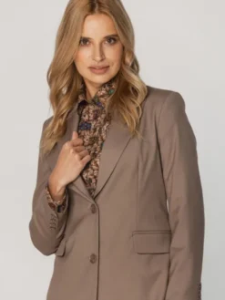 Willsoor Marynarka 67634 Brązowy Close Fit