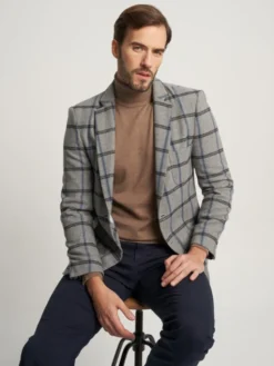 Willsoor Marynarka 11531 Szary Regular Fit
