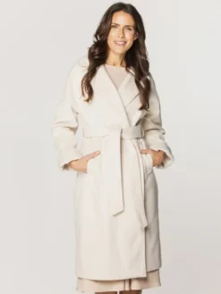 Willsoor Płaszcz przejściowy 65377-65378 Beżowy Regular Fit