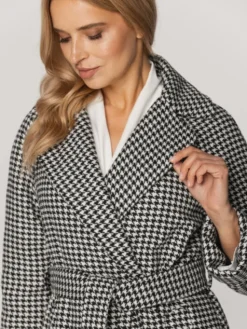Willsoor Płaszcz przejściowy 65383-65384 Czarny Regular Fit