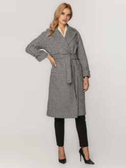 Willsoor Płaszcz przejściowy 65383-65384 Czarny Regular Fit