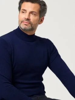 Willsoor Sweter 71427 Granatowy Anatomic Fit