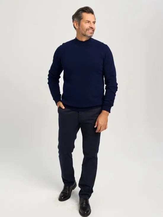 Willsoor Sweter 71427 Granatowy Anatomic Fit
