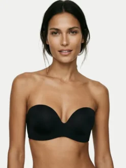 Wonderbra Biustonosz bardotka WB00032D Czarny