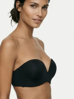 Wonderbra Biustonosz bardotka WB00032D Czarny