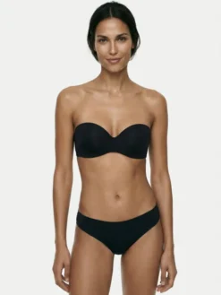 Wonderbra Biustonosz bardotka WB00032D Czarny