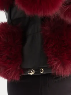 YES LONDON Futro 031 Bordowy Regular Fit