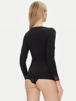 Ysabel Mora Koszulka piżamowa 19049 Czarny Slim Fit