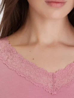 Ysabel Mora Piżama 10766 Różowy Regular Fit